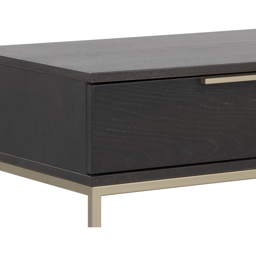 Rebel 38 X 27.25 inch Gold / Charcoal Grey Night Stand, Large